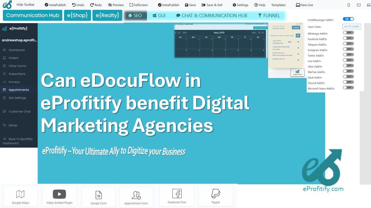 Can eDocuFlow in eProfitify benefit Digital Marketing Agencies